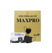 Khẩu Trang Y Tế 4 Lớp Maxpro Đen